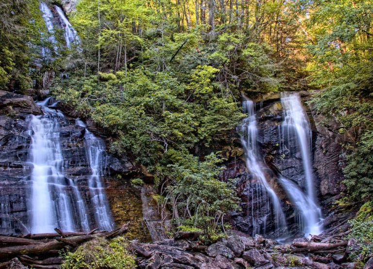 Anna Ruby Falls near Helen, Georgia
