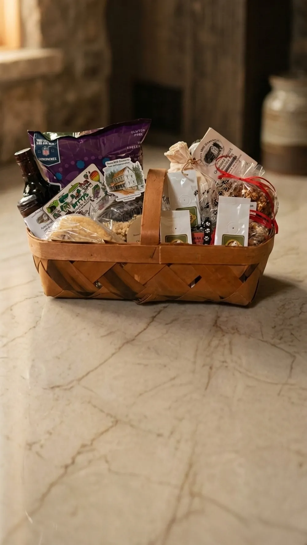 Local goods gift basket