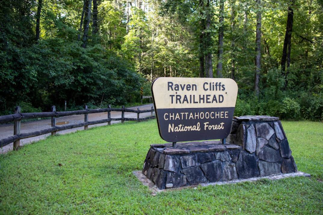 Raven Cliff Falls Trail in North Georgia