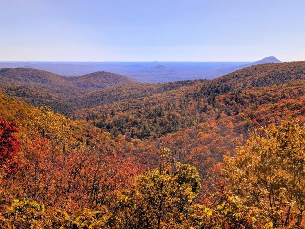 Chattahoochee-Oconee National Forest scenery near Helen GA